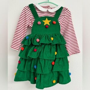 Baby Boden Christmas Tree Dress